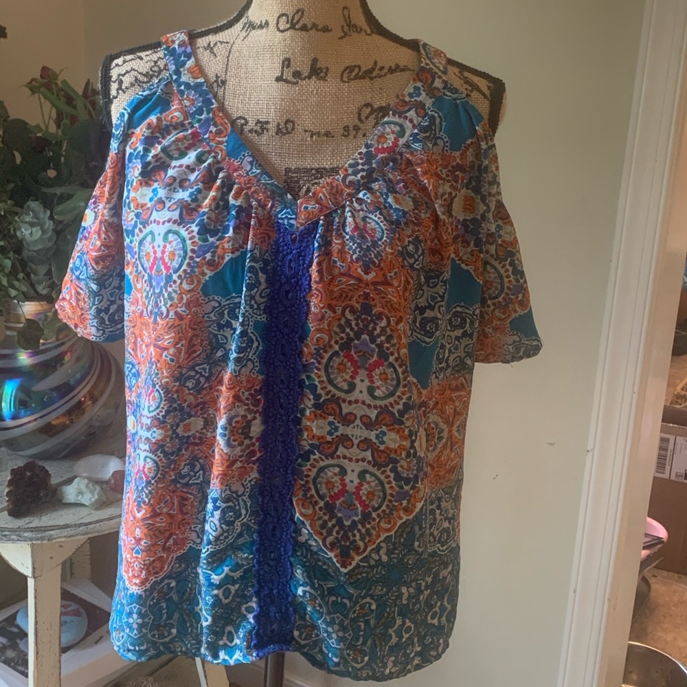 Cold shoulder blouse